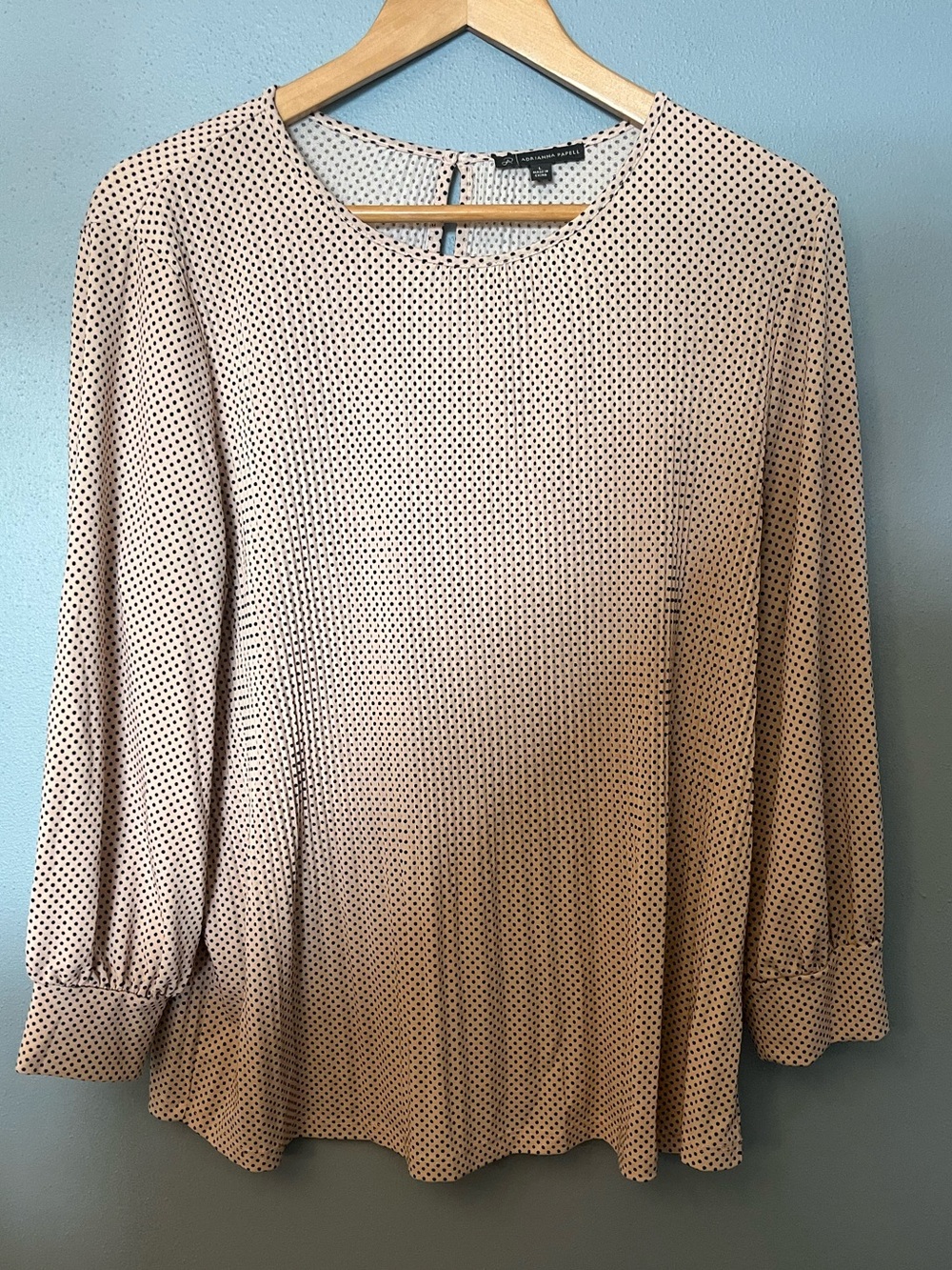 Adrianna Papell Polka Dot Blouse